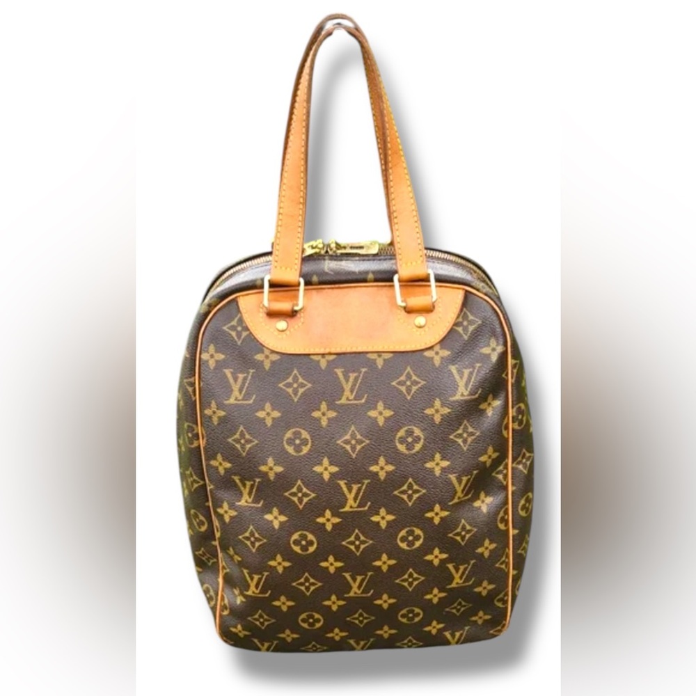 EUC Louis Vuitton LV Hand Bag Excursion Brown Monogram Classic Vintage UNISEX